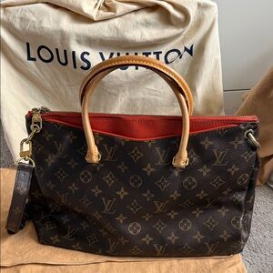 Louis Vuitton Monogram Canvas Pallas by Brown and Orange